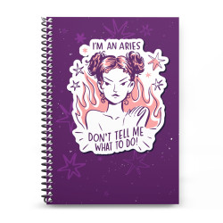 Γυναικεία Σκίτσα Ζώδια - Κριός (Τετράδιο Σπιράλ)